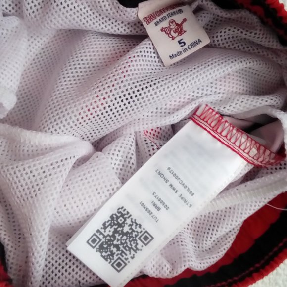 True Religion Stripe Swim Shorts - Picture 3 of 5